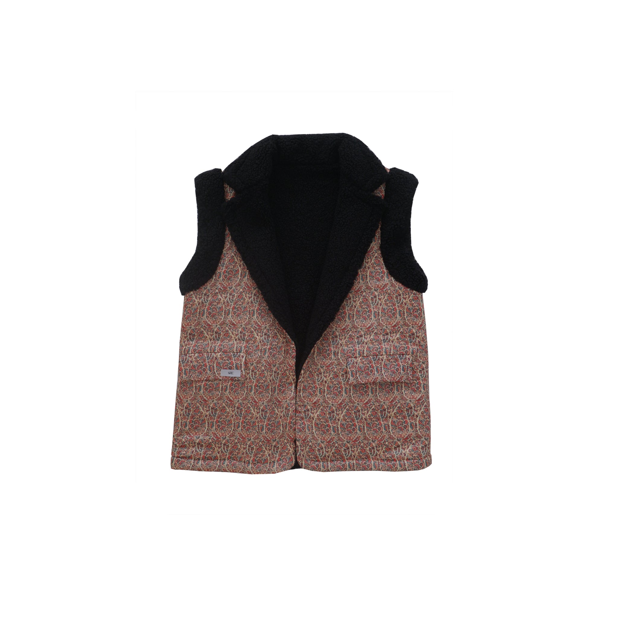 OTE BLACK TEDDY REVERSIBLE VEST