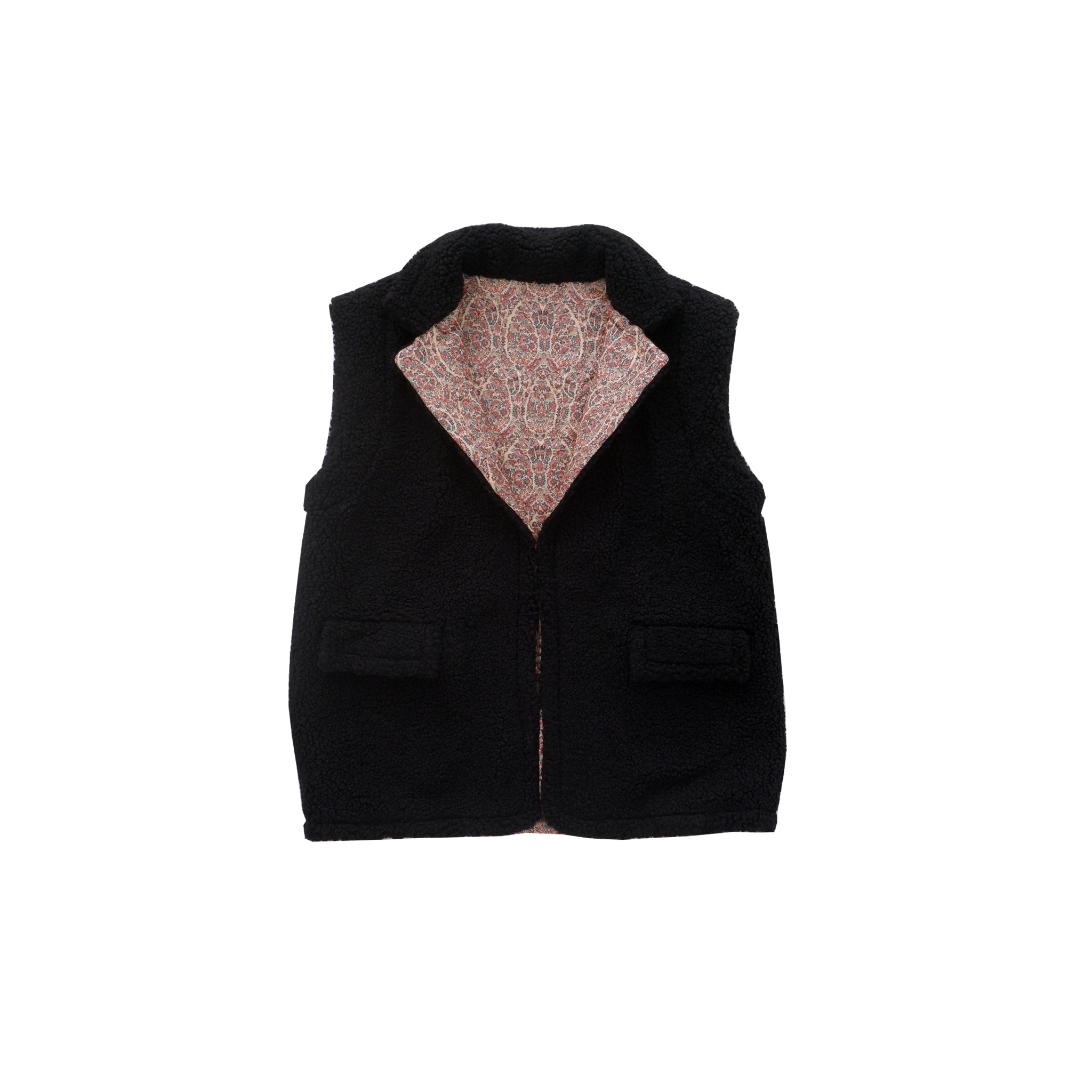 OTE BLACK TEDDY REVERSIBLE VEST