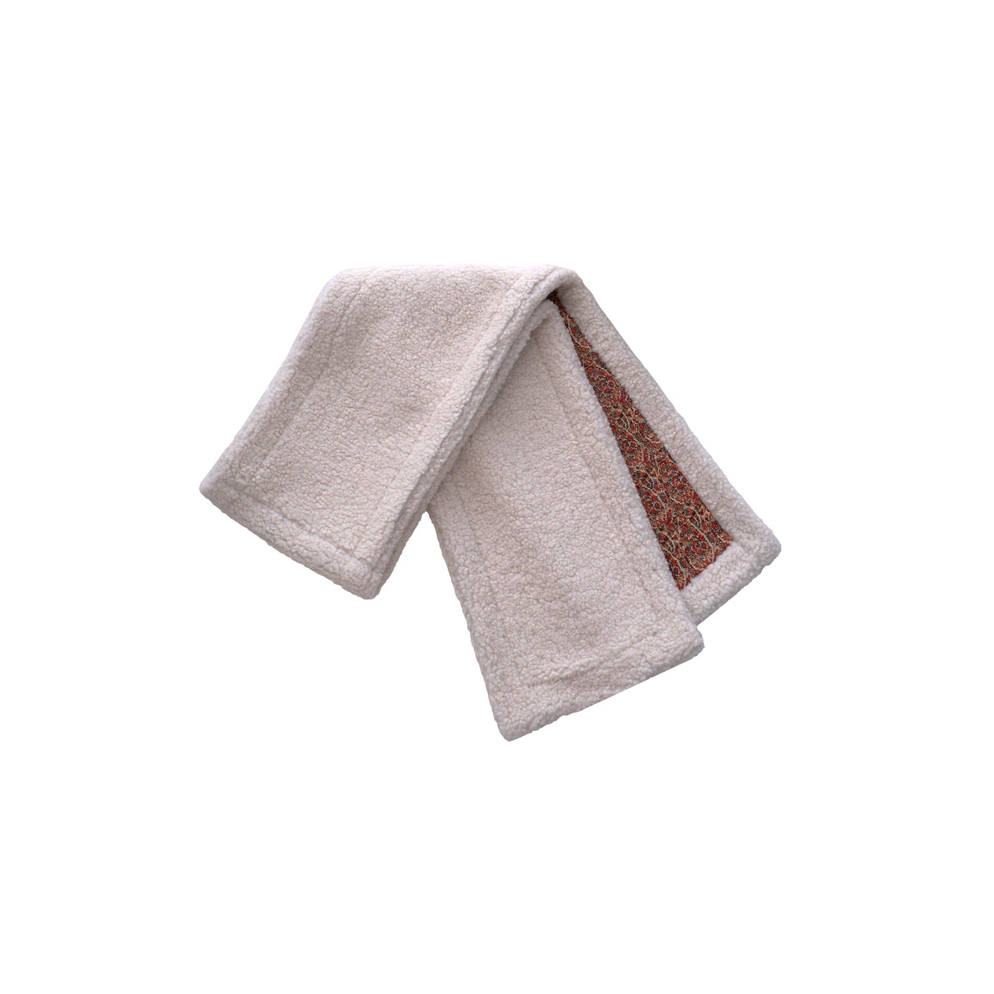 OTE BEIGE TEDDY REVERSIBLE SCARF