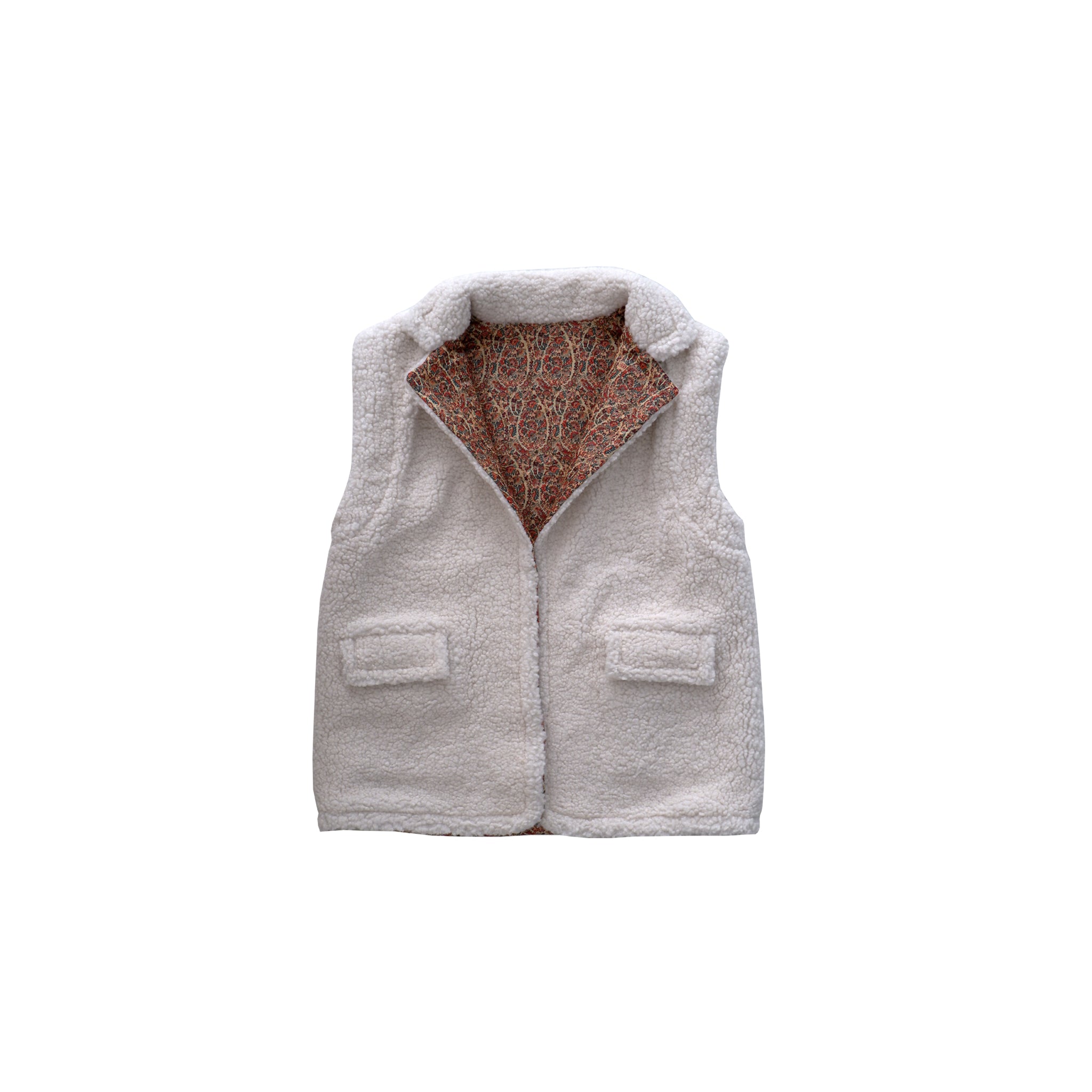 OTE BIEGE TEDDY REVERSIBLE VEST