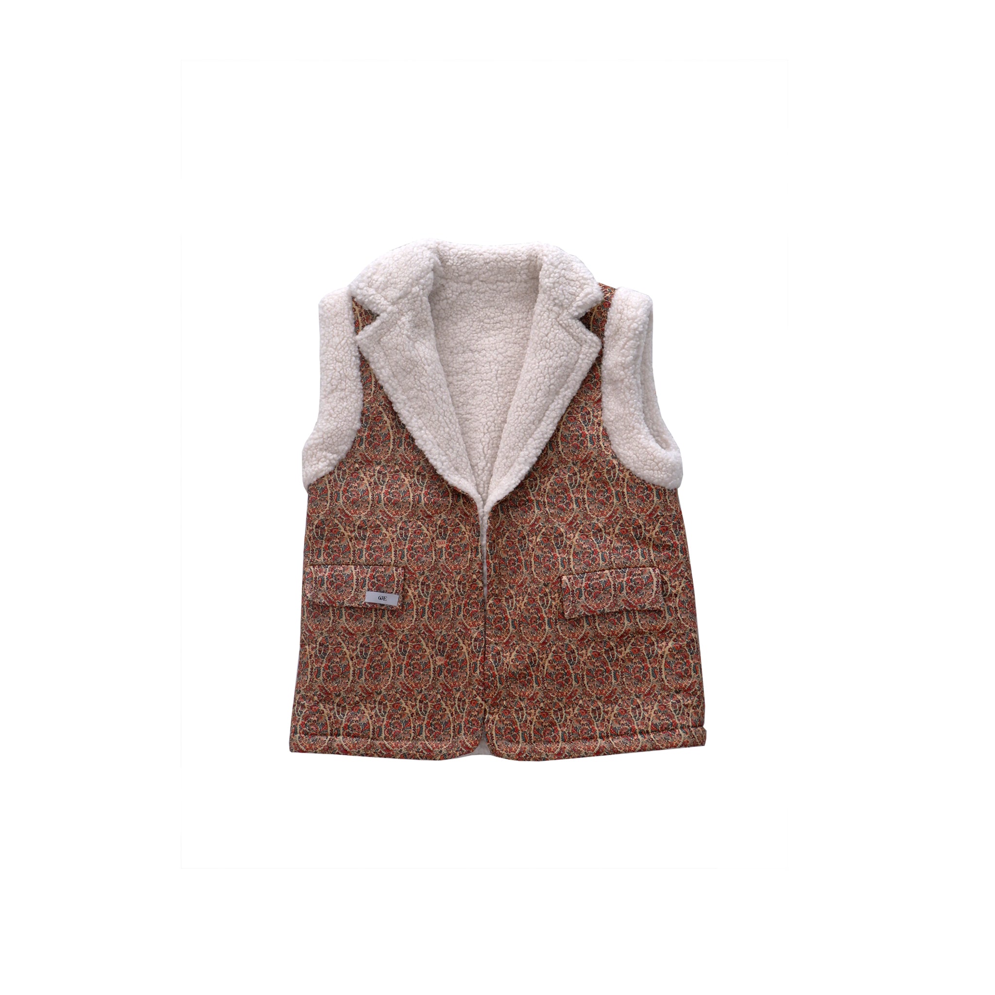 OTE BIEGE TEDDY REVERSIBLE VEST