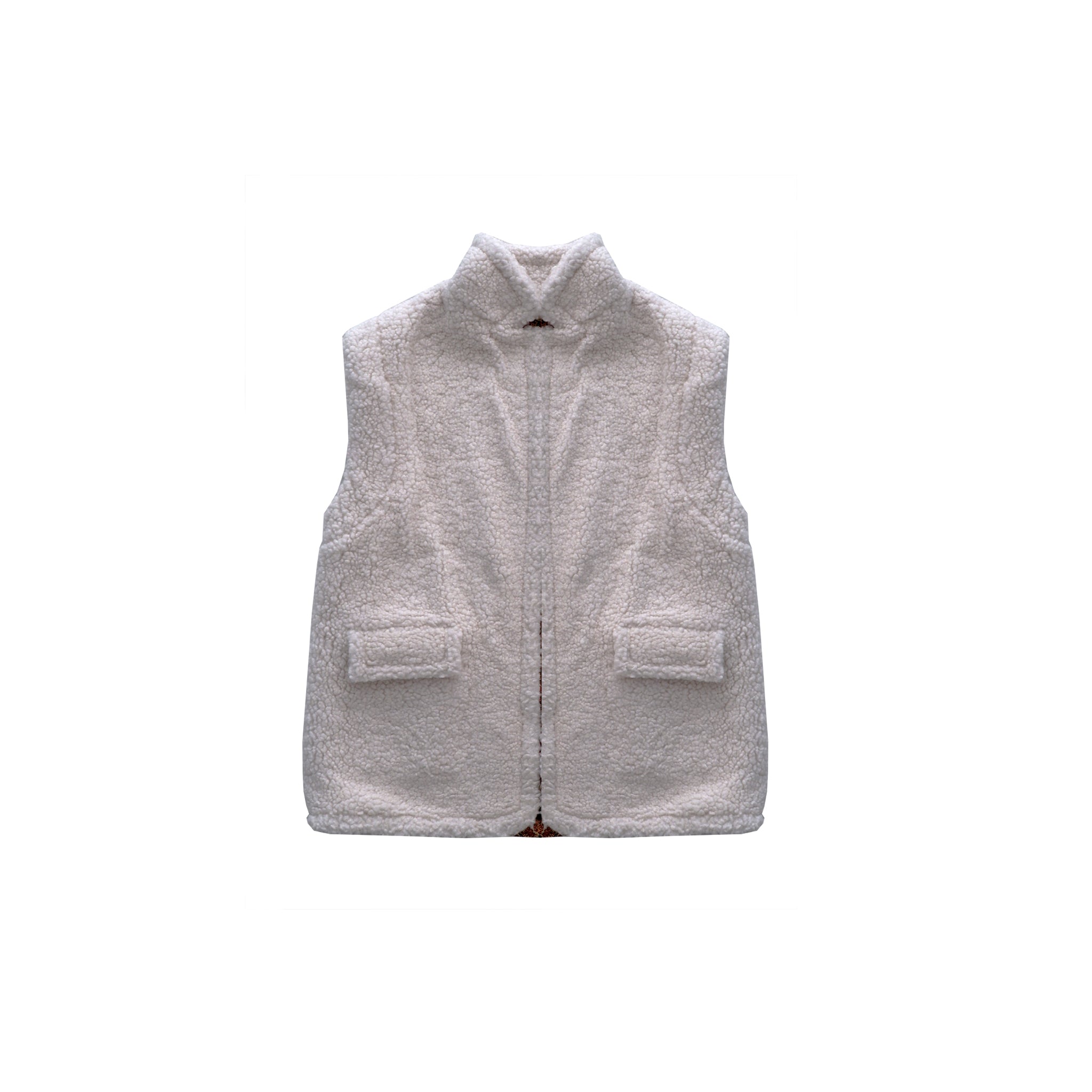 OTE BIEGE TEDDY REVERSIBLE VEST